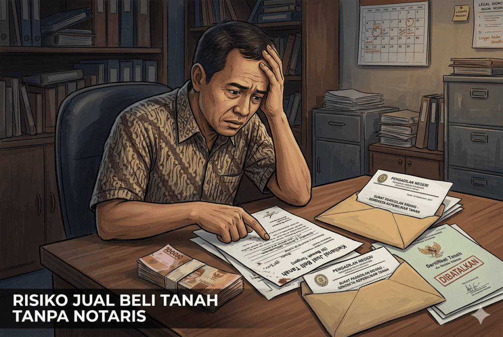 Risiko Jual Beli Tanah Tanpa Notaris - Yuris Consultant